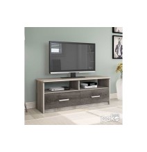 Mueble TV Castillo-Toro con Estantes y 2 Puertas - Color Roble Claro 120x39.5x50 cm - Elegante y Práctico.